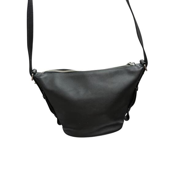 Marc Jacobs The Mini Sling Convertible Leather Hobo Purse Black - Picture 11 of 15